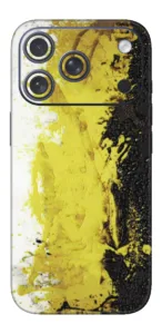 Sparkling Gold Splatters - Mobile 3D Textured Skins (Abstract Series) design